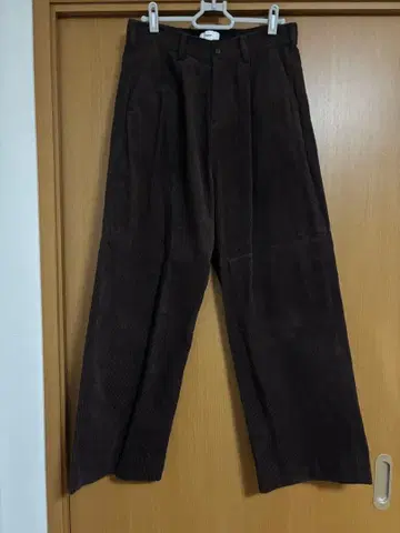 Bleme 클래식 헤비 코듀로이 와이드 슬랙스 팬츠 M 사이즈