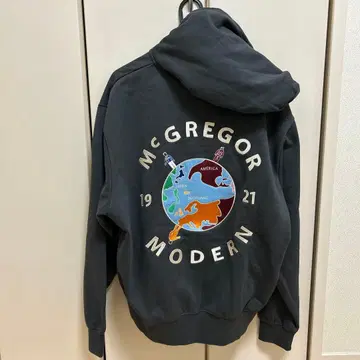 맥레거 x 프릭스스토어 자수 지퍼 맨투맨 후드티 M