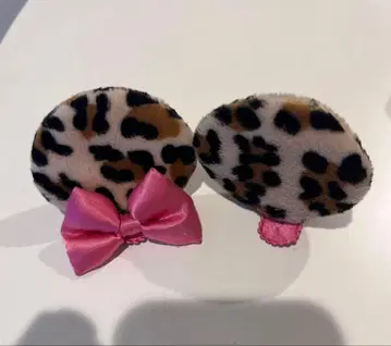 디즈니 미니 레오파드 무늬 핑