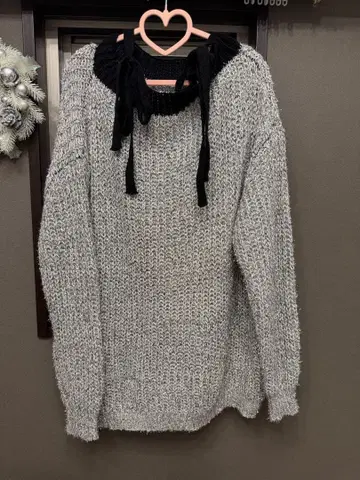 그레이 니트 스웨터 원피스 반짝반짝