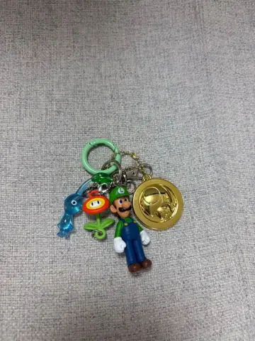 주렁주렁 키링 루이지 피크민 마리오 그린