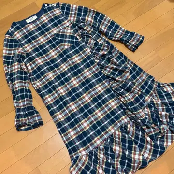 BEAMS BOY  체크 무늬 원피스