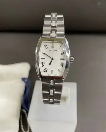 SEIKO CREDOR AQUA 실버 손목시계 여성용 작동품
