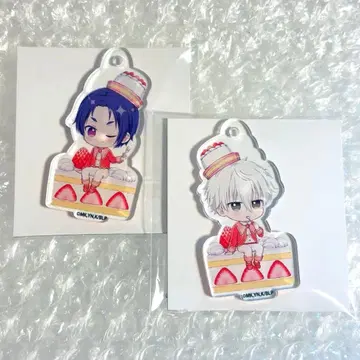 블루 록 쁘띠 초코 숏 케이크 아크릴 키링 나기 레이