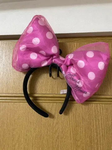 미니 마우스 핑크 도트 머리띠