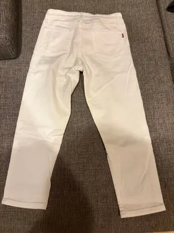 L'EQUIPE 화이트 데님 팬츠