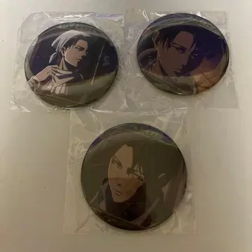 진격의 거인 리바이 장면 사진 캔뱃지 3종 세트
