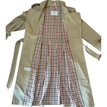 Aquascutum 영국 베이지 트렌치코트 London 체크