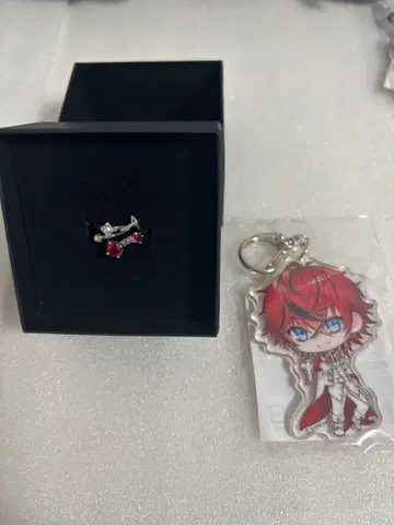 메테오라 로제 군 1stanniversary 반지, 아크릴 키링 세트