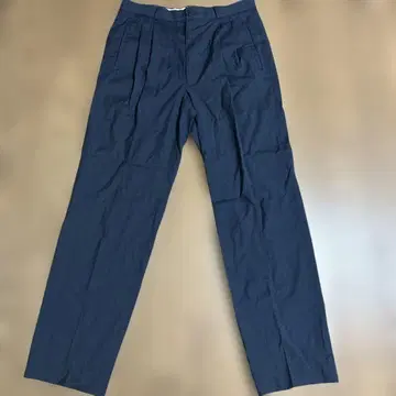 80s 90s 순 울 슬랙스 네이비 이탈리아제풍