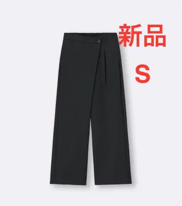 새상품 GU 지유 랩 슬랙스 블랙 S사이즈