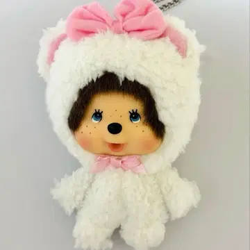 [레어] 세키구치 몽치치 얼굴 큰 화이트 베어 마스코트