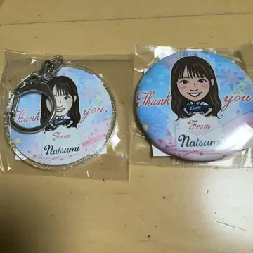 사이타마 세이부 라이온즈 아크릴 키링 캔뱃지 Natsumi