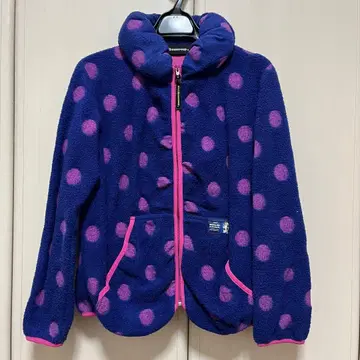 mercibeaucoup 플리스 집업 자켓 블루 핑크