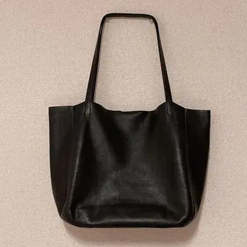 주름 가죽 토트백 가죽 블랙 블랙 A4 천연 가죽 일본제