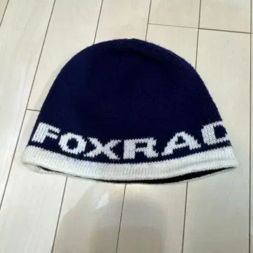 가격 인하 FOX RACING 니트 모자 네이비/화이트 스노우보드