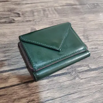 doob London EST 2007 코도반 미니 지갑 3단 폴더형 지갑