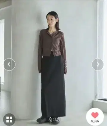 feepur 밴딩 니트 내로우 스커트