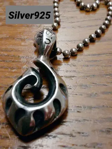 925 실버 스월 디자인 목걸이