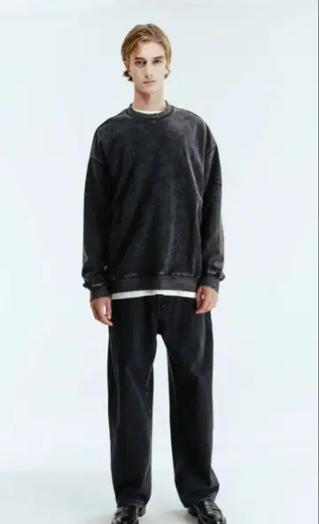 BTMK 다크 그레이 맨투맨 XL