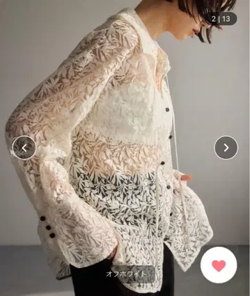 EMMEL REFINES 튤 레이스 셔츠