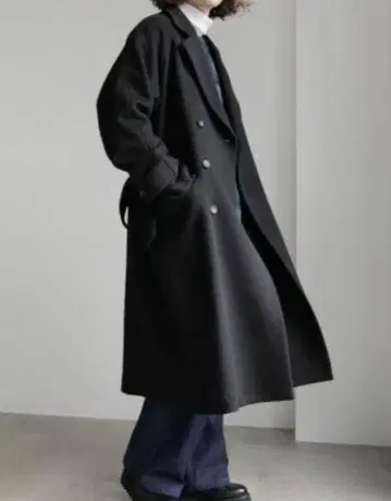 HARE 울 오버 더블 코트 M 사이즈