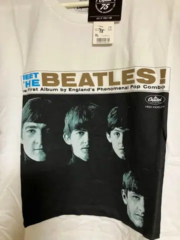미사용 새상품 T셔츠 MEET THE BEATLES