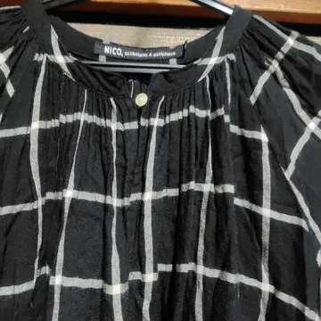 니콜슨앤니콜슨 롱 원피스 블랙 체크