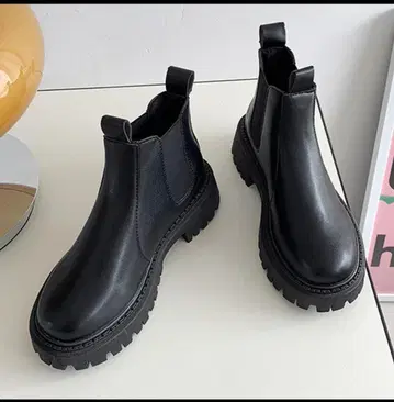 숏부츠 사이드 고어 부츠 슬림 레그