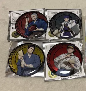 골든 카무이 메이지 마을 콜라보 메탈릭 캔뱃지 스기모토 오가타