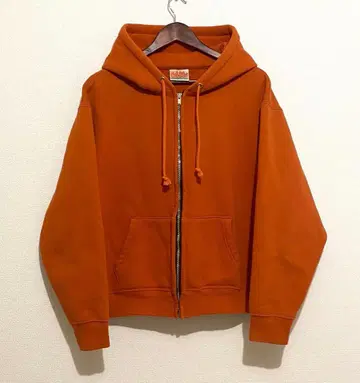cease STANDARD ZIP HOODIE BURNT ORANGE