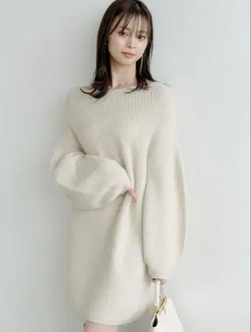 snidel 라쿤 미니 니트 원피스