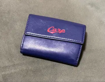 Carp 공식 네이비 3단 폴더형 지갑