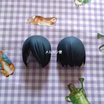 넨도로이드 머리 파츠 이시가미 유우 블랙 헤어 밥컷