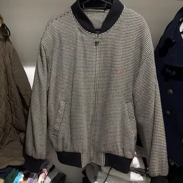 used Houndstooth blouson jacket