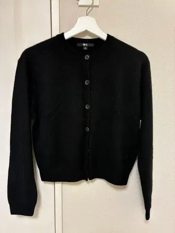 UNIQLO 블랙 캐시미어 가디건 S 사이즈