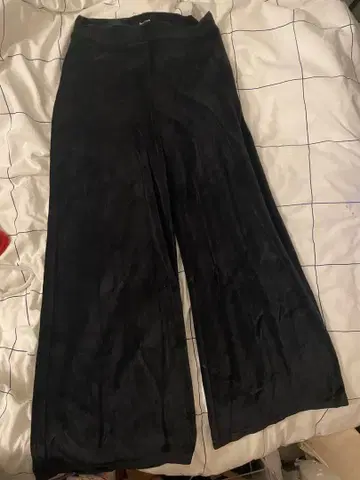 블랙 와이드 팬츠