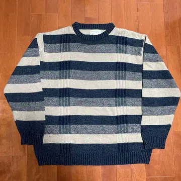 90s~00s unknown 보더 니트 좋은 배색