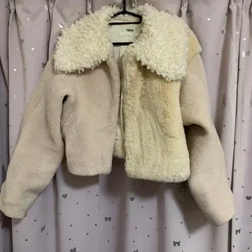 레어 FURFUR 믹스 에코 퍼 자켓