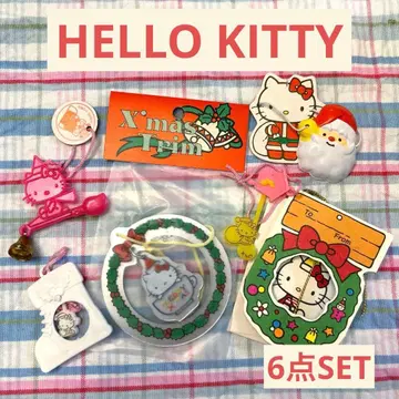 산리오 레트로 레어 키티 6개 세트