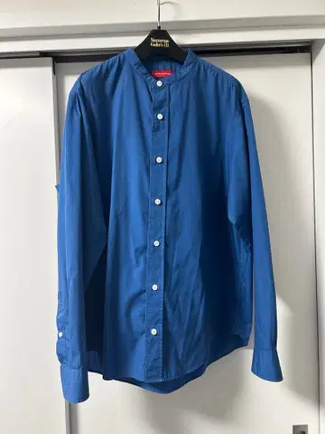 MAISON SPECIAL 블루 밴드 카라 셔츠 48