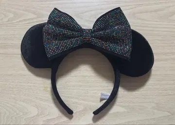 미니 머리띠 레인보우 도트 머리띠 디즈니 리조트 한정판