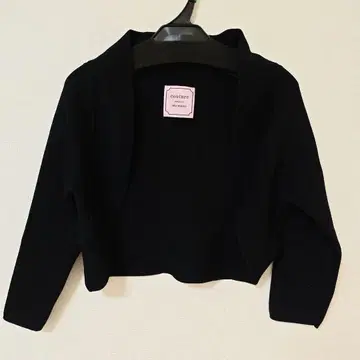 블랙 니트 가디건 숏 기장