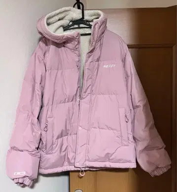 NERDY 널디 리버서블 보아 다운 핑크