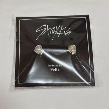 Stray Kids 하트형 귀걸이 Felix 프로듀스