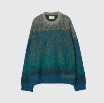 YOKE / TREE JAQUARD MOHAIR SWEATER