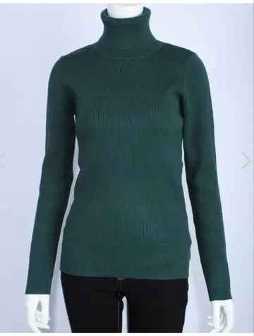 salire 리브 터틀 니트 그린 미사용 새상품 택 포함