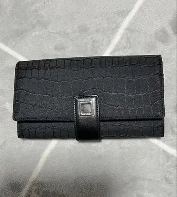 pierre cardin 크로커다일풍 장지갑 블랙