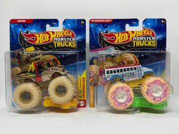 몬스터 트럭 던 딜리버리 벤츠 유니목 2대 세트