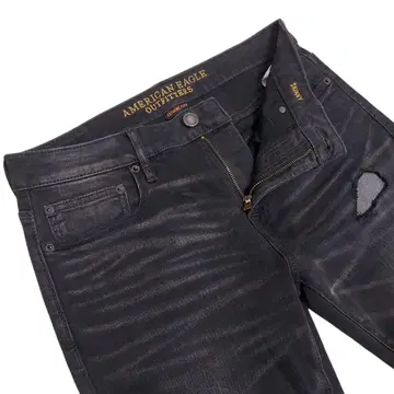 AEO EXTREME FLEX 리메이크 블랙 스키니 데님 팬츠/31